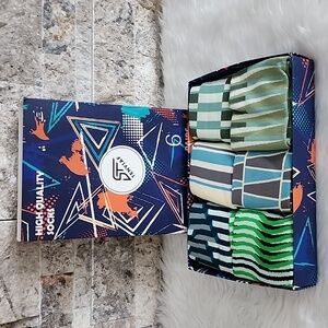 Tenysaf Brand New Striped Multi-Color Men's Sock Gift Set Brand New